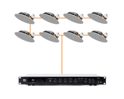 Акустическая система 8 потолочных динамика Audac CIRA724I/W