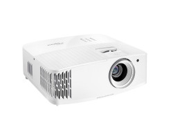 Проектор для домашнього кінотеатру Optoma UHD38x із електричним екраном 110"