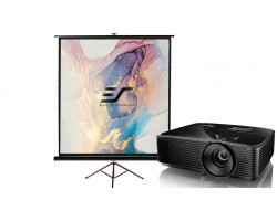 Проектор для бізнесу Optoma W400LVe із мобільним екраном 120"