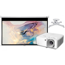 Проектор для бізнесу Optoma ZH400 із ручним екраном 100"