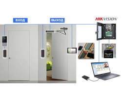 Карточный доступ для офиса. Вход и выход по карте с учетом рабочего времени + Видеодомофон