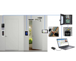 Карточный доступ для офиса. Вход по карте, выход с кнопки. Именные карты + Видеодомофон