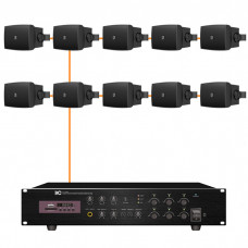 Акустична система 10 настінних динаміків Audac WX802MK2/B