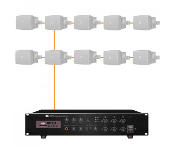 Акустическая система 10 настенных динамиков Audac WX802MK2/W