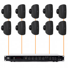 Акустична система 10 настінних динаміків Audac ATEO4M/B