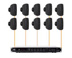 Акустическая система 10 настенных динамиков Audac ATEO4M/B