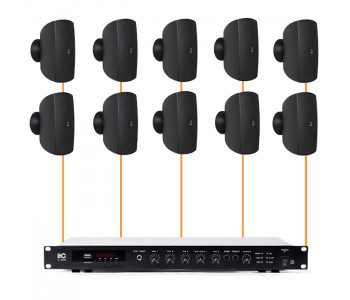 Акустическая система 10 настенных динамиков Audac ATEO4M/B