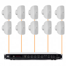 Акустическая система 10 настенных динамиков Audac ATEO4M/W