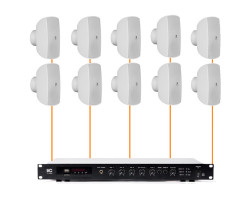 Акустическая система 10 настенных динамиков Audac ATEO4M/W