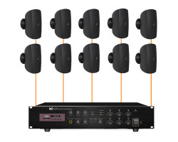 Акустическая система 10 настенных динамиков Audac ATEO6M/B