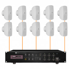 Акустическая система 10 настенных динамиков Audac ATEO6M/W
