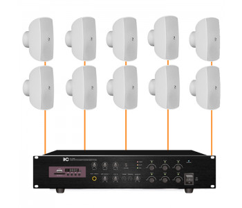 Акустическая система 10 настенных динамиков Audac ATEO6M/W