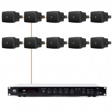 Акустическая система 10 настенных динамиков Audac WX502MK2/B