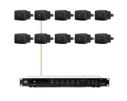 Акустическая система 10 настенных динамиков Audac WX502MK2/B
