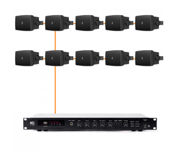 Акустическая система 10 настенных динамиков Audac WX302MK2/B