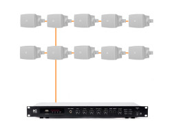 Акустическая система 10 настенных динамиков Audac WX302MK2/W