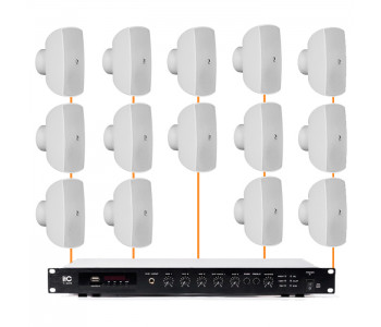 Акустическая система 14 настенных динамиков Audac ATEO4M/W