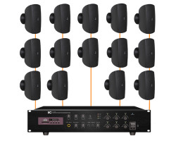 Акустическая система 14 настенных динамиков Audac ATEO6M/B