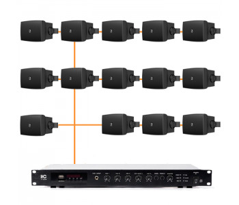 Акустическая система 14 настенных динамиков Audac WX302MK2/B