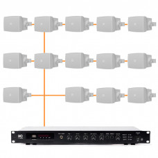 Акустическая система 14 настенных динамиков Audac WX302MK2/W