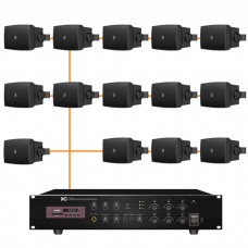 Акустическая система 14 настенных динамиков Audac WX502MK2/B
