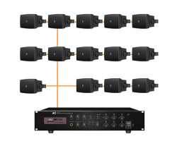 Акустическая система 14 настенных динамиков Audac WX502MK2/B