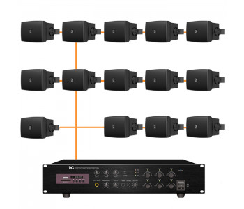 Акустическая система 14 настенных динамиков Audac WX502MK2/B