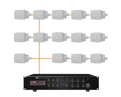 Акустическая система 14 настенных динамиков Audac WX502MK2/W