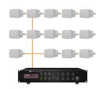 Акустическая система 14 настенных динамиков Audac WX502MK2/W