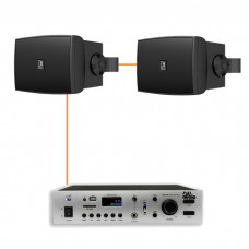 Акустична система 2 настінних динаміка Audac WX302MK2/B