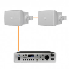 Акустическая система 2 настенных динамика Audac WX302MK2/W