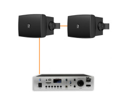 Акустическая система 2 настенных динамика Audac WX502MK2/B