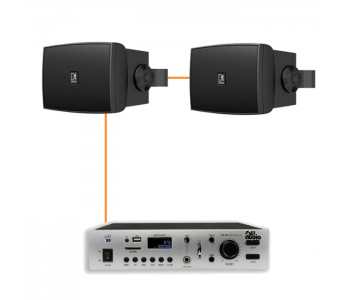 Акустическая система 2 настенных динамика Audac WX502MK2/B