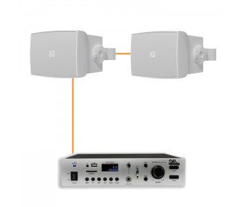 Акустическая система 2 настенных динамика Audac WX502MK2/W