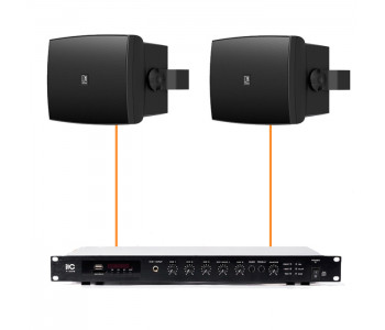 Акустическая система 2 настенных динамика Audac WX802MK2/B