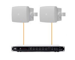 Акустическая система 2 настенных динамика Audac WX802MK2/W