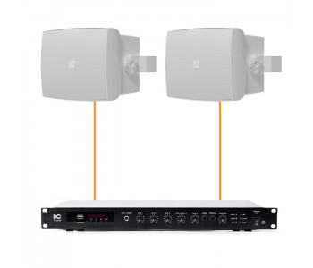 Акустическая система 2 настенных динамика Audac WX802MK2/W