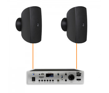 Акустическая система 2 настенных динамика Audac ATEO4M/B