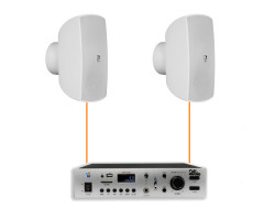 Акустическая система 2 настенных динамика Audac ATEO4M/W