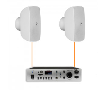 Акустическая система 2 настенных динамика Audac ATEO4M/W