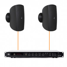 Акустическая система 2 настенных динамика Audac ATEO6M/B