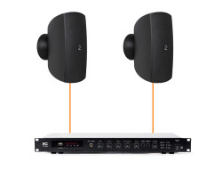 Акустическая система 2 настенных динамика Audac ATEO6M/B