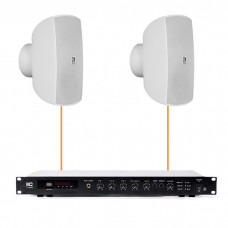 Акустическая система 2 настенных динамика Audac ATEO6M/W