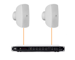 Акустическая система 2 настенных динамика Audac ATEO6M/W