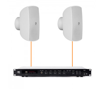 Акустическая система 2 настенных динамика Audac ATEO6M/W