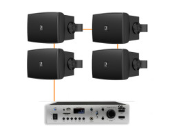 Акустическая система 4 настенных динамика Audac WX302MK2/B