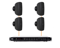 Акустическая система 4 настенных динамика Audac ATEO6M/B