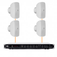 Акустична система 4 настінних динаміка Audac ATEO6M/W