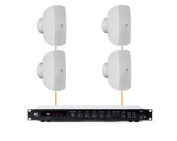 Акустическая система 4 настенных динамика Audac ATEO6M/W