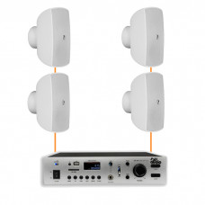 Акустическая система 4 настенных динамика Audac ATEO4M/W